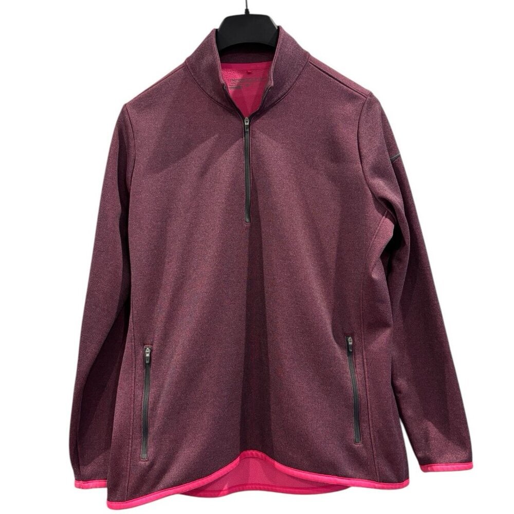 Nike Golf Therma-Fit Fleece 1/4 Zip Pullover Women’s L Maroon‎ Pink